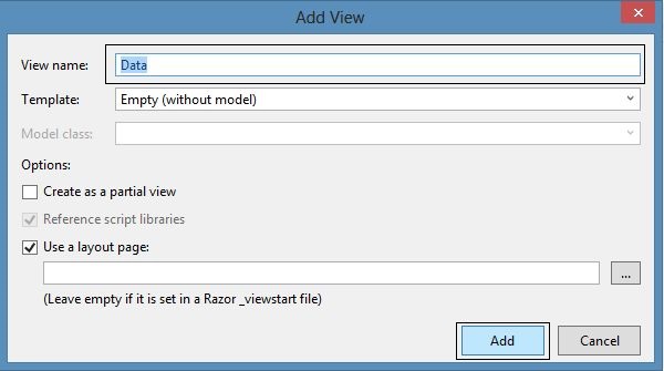 Add View Wizard